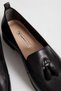 Women's Round Toe Flat Sole Ballet Flats Real Leather Br 04010 Black - 4