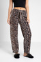 Thick Fleece Fabric Elastic Waist Women's Pajama Bottoms - 6