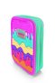 Kids Pink Colorful Ice Cream Patterned Double Layer Pencil Bag 11131 - 2