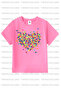 Teddy Bear Printed 3-Pack Purple-White-Pink Girls' T-Shirt - 3