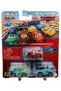 Disney Pixar Cars - Triple Mini Racers - Grc Mcqueen & Carla Veloso & Blue Mater (1:110)