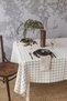 Organic Raw Linen Fabric Ecru Napkin 4 Pieces 40X40 Tableware Design - 2