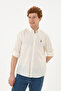 Men's Cream Long Sleeve Shirt 50263359-Vr071 - 3