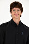 Men's Black Long Sleeve Basic Shirt 50271269 -Vr046 - 2