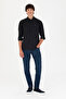 Men's Black Long Sleeve Basic Shirt 50271269 -Vr046 - 4