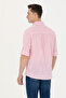 Men's Pink Striped White Shirt 50263330 -Vr041 - 5