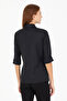 Women's Black Long Sleeve Basic Shirt 50266458 -Vr046 - 5
