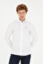 Men's White Long Sleeve Basic Shirt 50282608 -Vr013