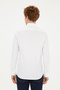 Men's White Long Sleeve Basic Shirt 50282608 -Vr013 - 5
