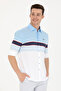 Men's Blue Long Sleeve Shirt 50267368 -Vr036 - 3