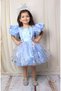 Girl's Dress, Elsa Dress, Balloon Sleeve, Frozen Dress, Birthday Dress - 6