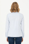 Women's Light Blue Long Sleeve Basic Shirt 50276496-Vr003 - 5
