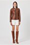 Florentina Tan Leather Coat - 3