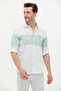 Men's Water Green Long Sleeve Shirt 50263333 -Vr083 - 3