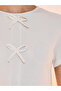 Bow Accent Round Neck A-Line Midi Dress - 3