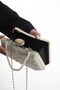 Bag Black Case Evening Dress Pearl Detailed Mesh Embroidered Model for Wedding-Bride-Wedding and Special Occasions - 5