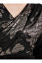 Foil Panel Print Draped Maxi Dress - 4