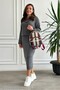 Double Sleeveless Knitwear Dress with Mesh Detail on Top - 3