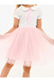 Cotton Lined Tutu Skirt Baby Lapel Short Sleeve Dress - 3