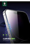 9H Steve Privacy Screen Protector For Iphone 15 Pro Max - Black - 7