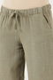 Relaxed Fit Regular Waist Wide Leg Double Pockets Linen Pants Pants 668Yp4991 - 6