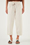 Cotton Relaxed Fit High Waist Wide Short Leg Pants Pants 668Yp5318 - 2