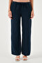 Relaxed Fit Regular Waist Wide Leg Double Pockets Linen Pants Pants 668Yp4991 - 3