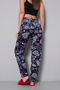 Thick Fleece Fabric Elastic Waist Women's Pajama Bottoms