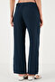 Relaxed Fit Regular Waist Wide Leg Double Pockets Linen Pants Pants 668Yp4991 - 7