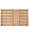 65X40 cm Ayfiwood Wooden Cutlery with Drawer Inside Dinnerware and Serving Utensils Organizer