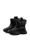 Delta Women's Black Waterproof Parachute Fabric Boots Memory Orthopedic Insoles Memory Foam Snow Boots - 6