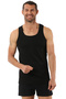Özkan 0058 6 Pack Men's 100% Cotton Ribbed Flexible Comfortable Back Crossed Sportsman Rambo Thick Strap a - 2