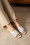Summer Slippers - Throw Ribbed Women's Slippers - Casual Slippers - 2