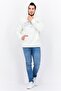 Men Hooded Brand Logo Long Sleeves Sweatshirt, White - 4