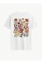 Floral Printed Women's Oversize Casual T-Shirt Boyfirend - 2