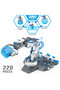 DIY Hydraulic Power Principle based 3-IN-1 Mechanical/Robotic Arm Toy (220 Pcs), STEM Series-Grey - 2