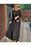 Wrinkled Model Skirt with Elastic Waist