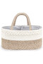 Cotton Rope Diaper Caddy - Ivory - 3