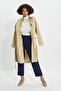 Navy Blue Elastic Waist Roof Detailed Trousers - 4