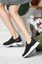 Casual Unisex Black and White Sneaker Slip-On Breathable Lightweight Laceless Flexible Sports Shoes 041F - 4