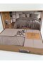 Premium Double Waffles 100% Cotton, Honeycomb Design Embroidered Double Boxed Pique Set - 2
