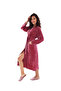 Niki Velvet Dried Rose Dressing Gown (with Large Size Option) - 2