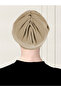 Plain Drawstring Practical Hijab Bonnet - Caramel - 3