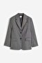 Oversized wool-blend blazer