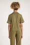 90% Cotton 10% Lycra Fat Green Color Premium Quality Women's Short Sleeve Pajamas Set - 7