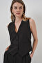 6709 Women's Vest Pants Double Suit - Black - 2