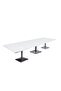Barra 500PE-360 Modern 12-Seater Square Pantry Table (White, 360cm)