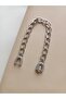 Xuping Women's Silver Color Gourmet Chain Zircon Stone Hook Model Steel Bracelet