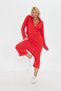 Set dublu Shalwar roșu boem - 6