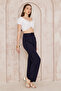 Women's Casual Waist Straight Pants - 2